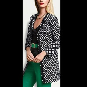 WHBM Houndstooth Coat